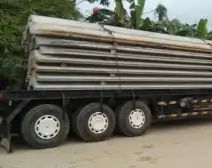 Elemen sheet pile beton untuk proyek retaining wall kawasan industri